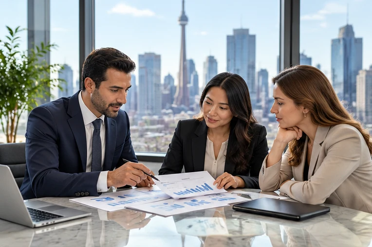 An illustrative professional consultation scene